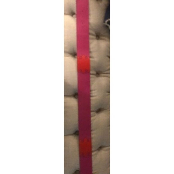 RARE AUTHENTIC VINTAGE CHRISTIAN LACROIX GOLD PINK RED LEATHER BELT SIZE 32 / 80 main image 5
